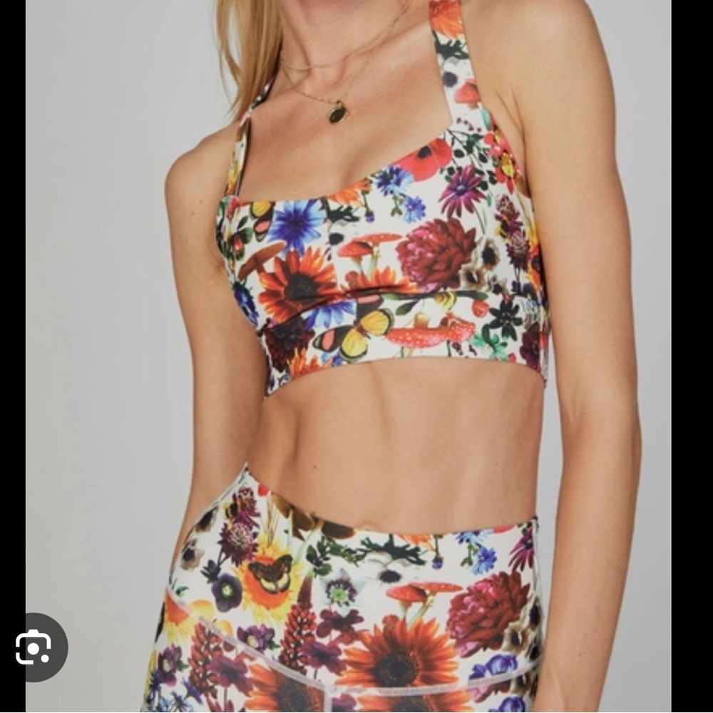 Bandier Splits 59 Techflex Bra & Biker Shorts Set in Escargot RARE - Picture 2 of 14